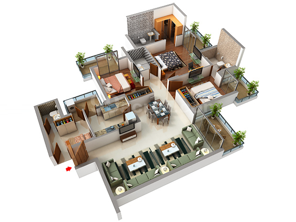 DLF The Ultima 3 & 4 BHK Sector 81 Gurgaon Provident